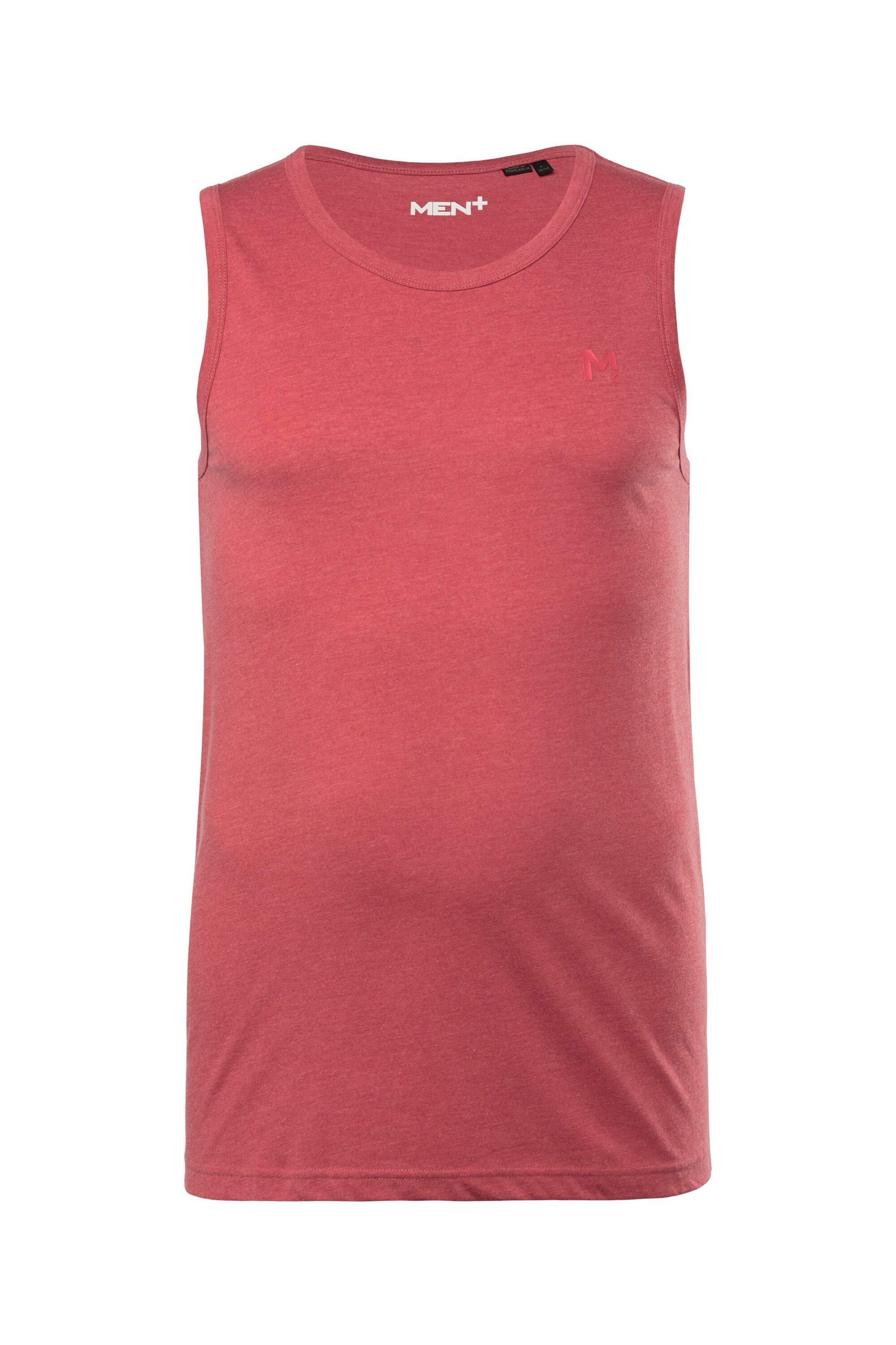 Men Plus Tank Top in Pink: Vorderseite
