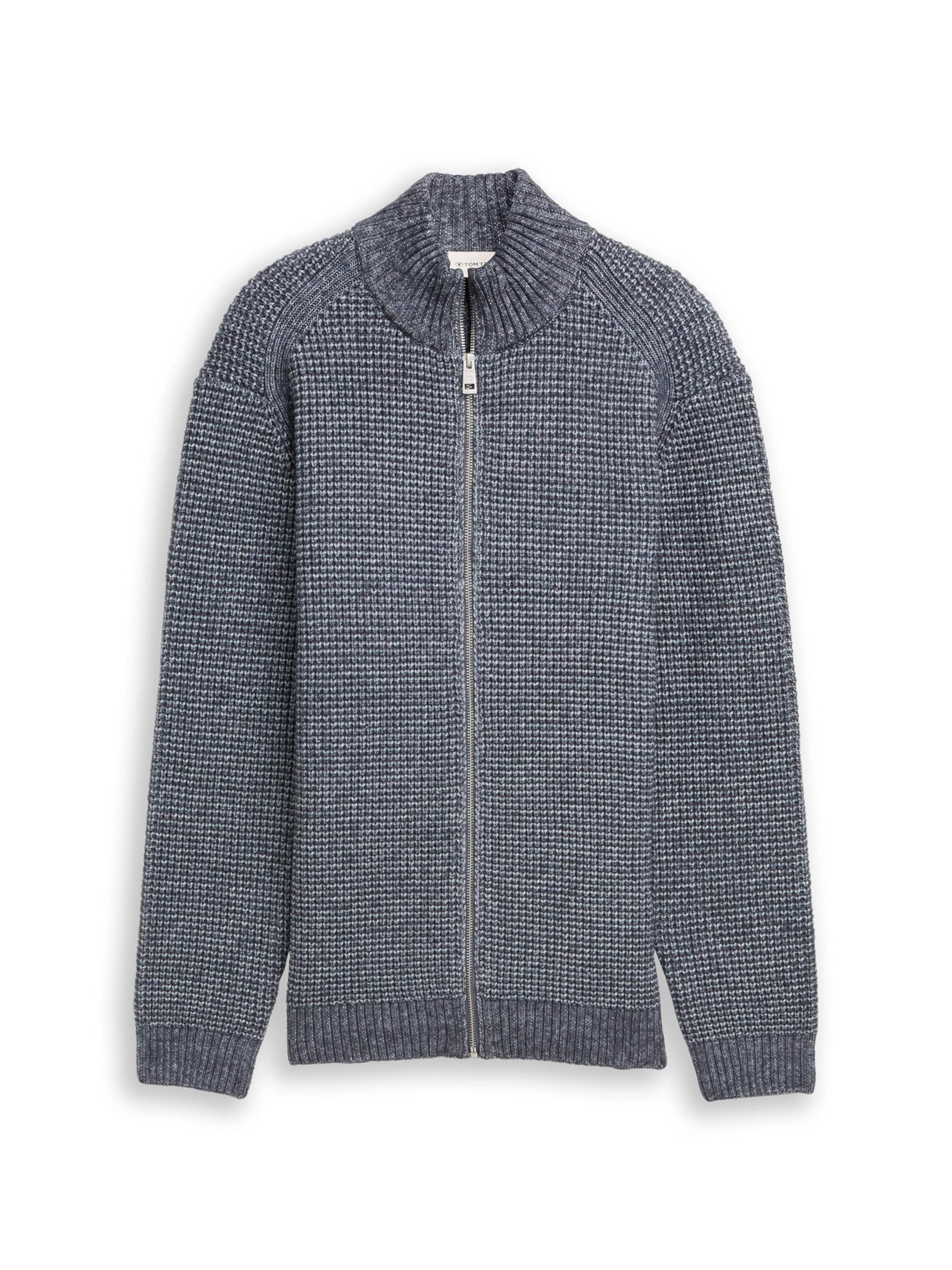 TOM TAILOR Knit Cardigan in Blue: front