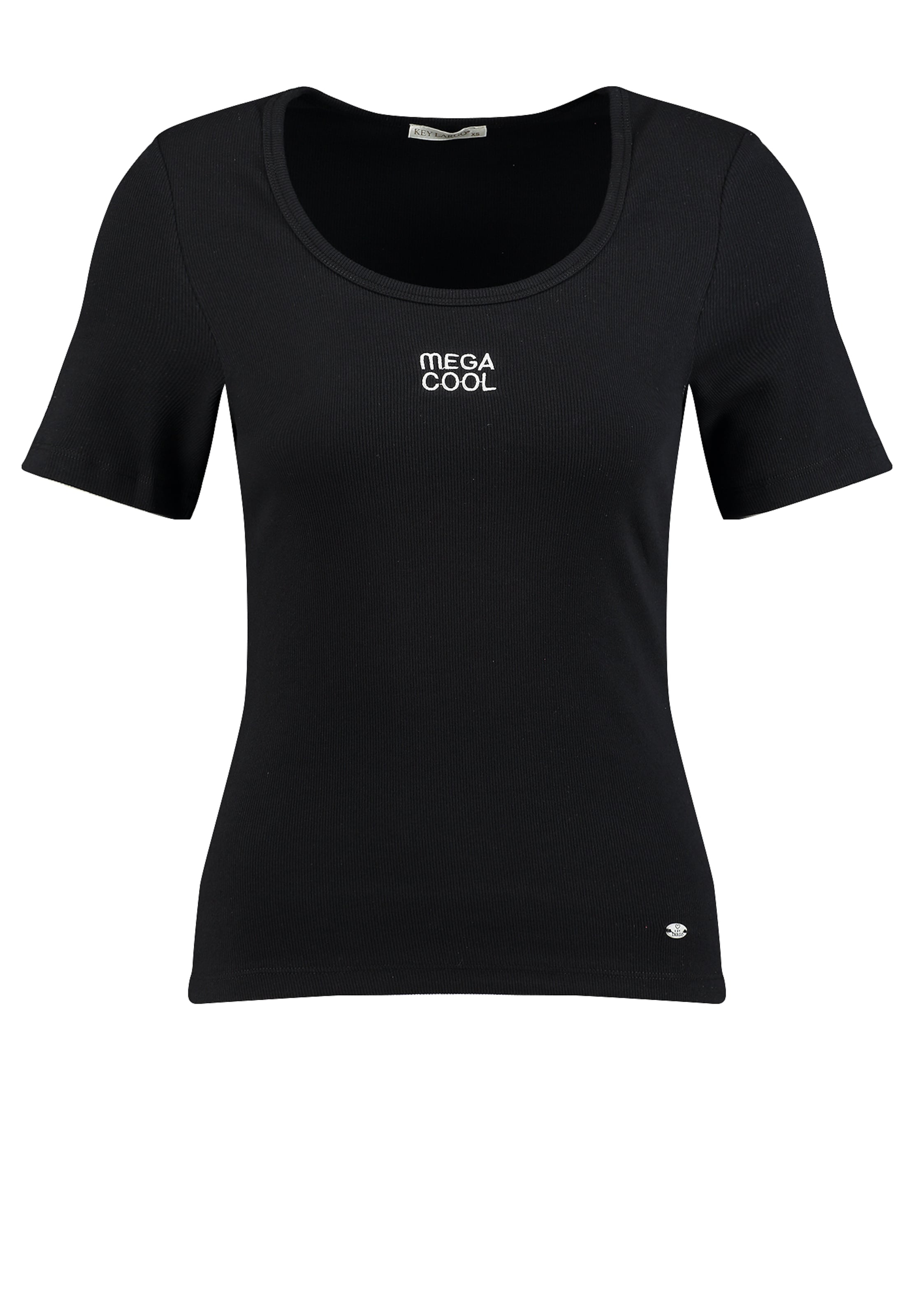 Key Largo Koszulka 'Mega Cool' w kolorze czarny: przód