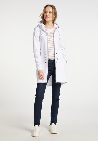 DreiMaster Maritim Zip-Up Hoodie in White