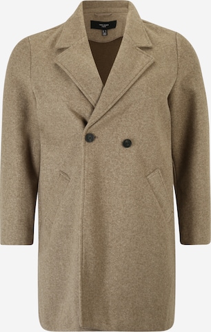 Vero Moda Curve Between-Seasons Coat 'ADDIE' in Brown: front