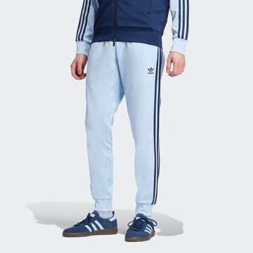 Effilé Pantalon 'Adicolor Classics SST' ADIDAS ORIGINALS en bleu : devant