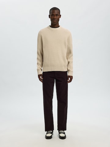 SELECTED - Jersey 'SLHTOM' en beige
