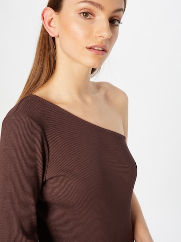 JUST FEMALE Shirt in Brown