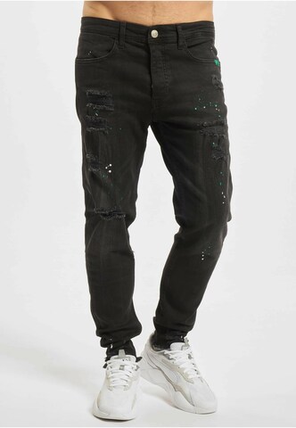 2Y Premium Regular Jeans 'Lino' in Black: front