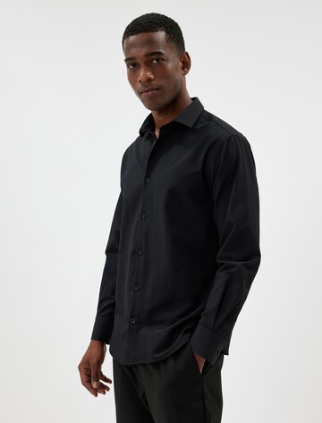 Koton Regular fit Button Up Shirt in Black