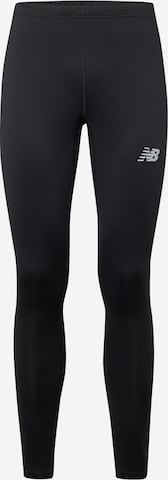 new balance Skinny Fit Спортен панталон в черно: отпред