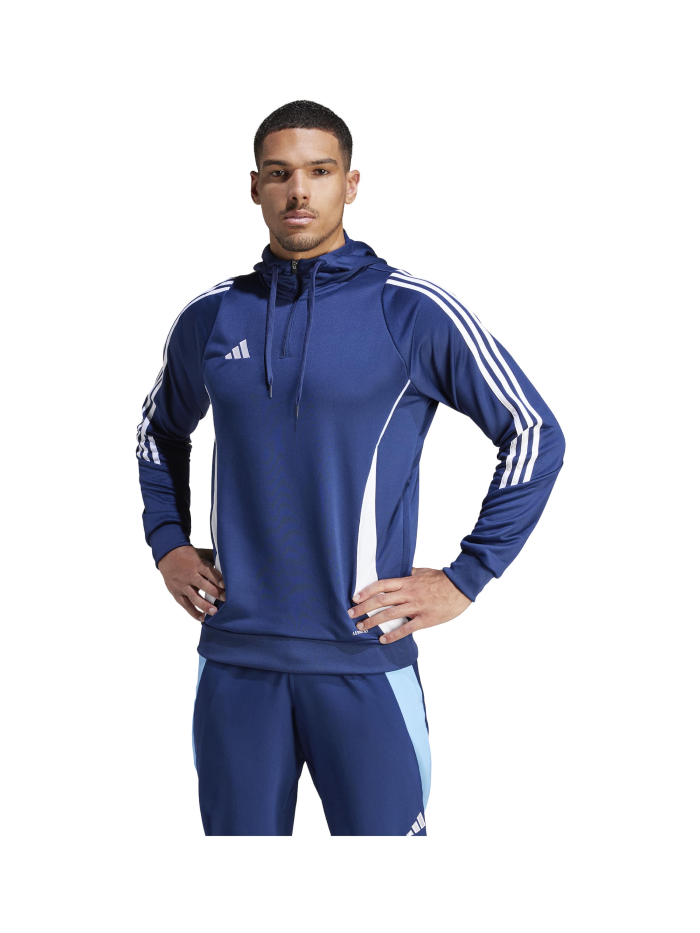 ADIDAS PERFORMANCE Sportsweatshirt 'Tiro 24' in Blau: Vorderseite