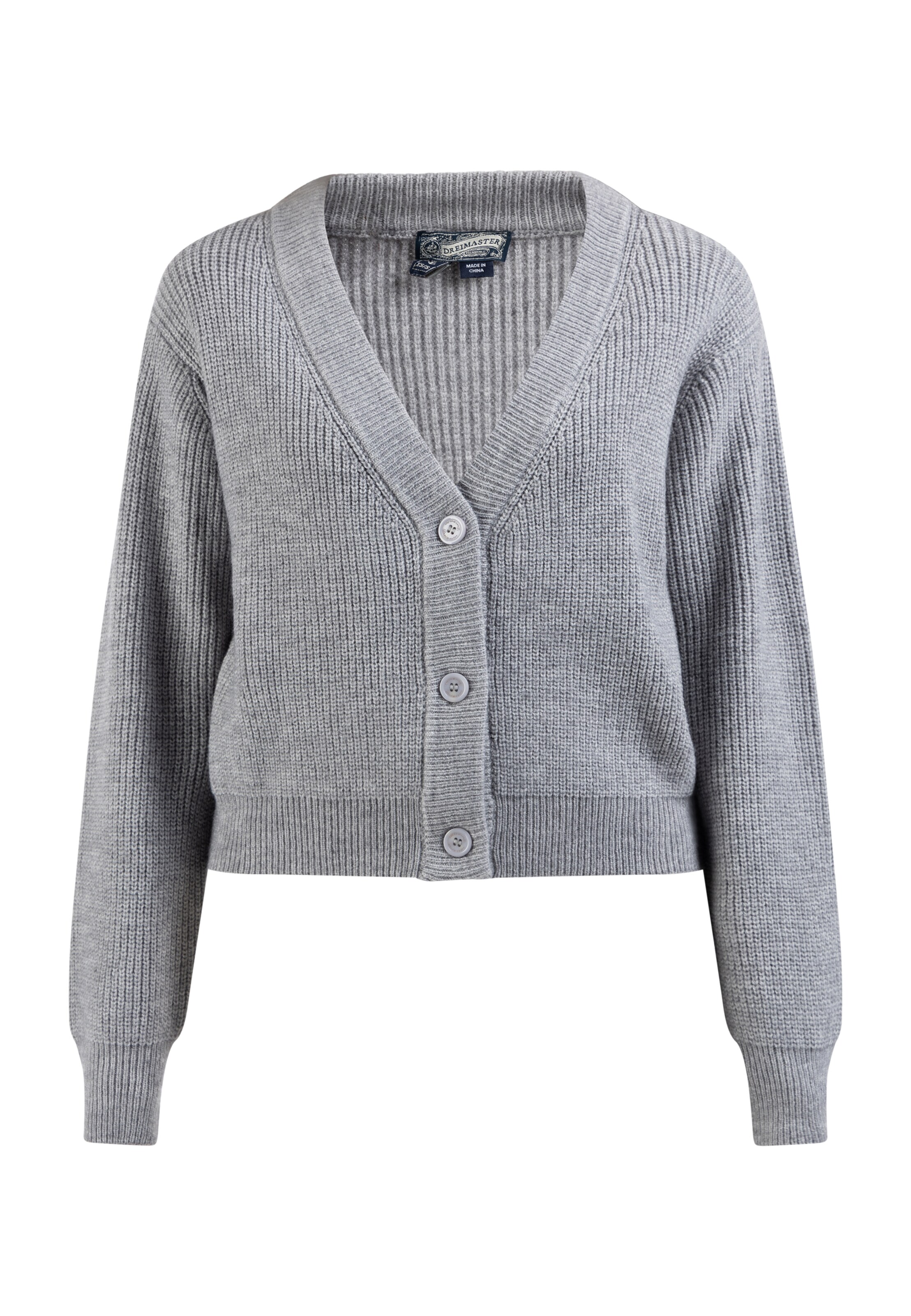 Cardigan DreiMaster Vintage en gris : devant