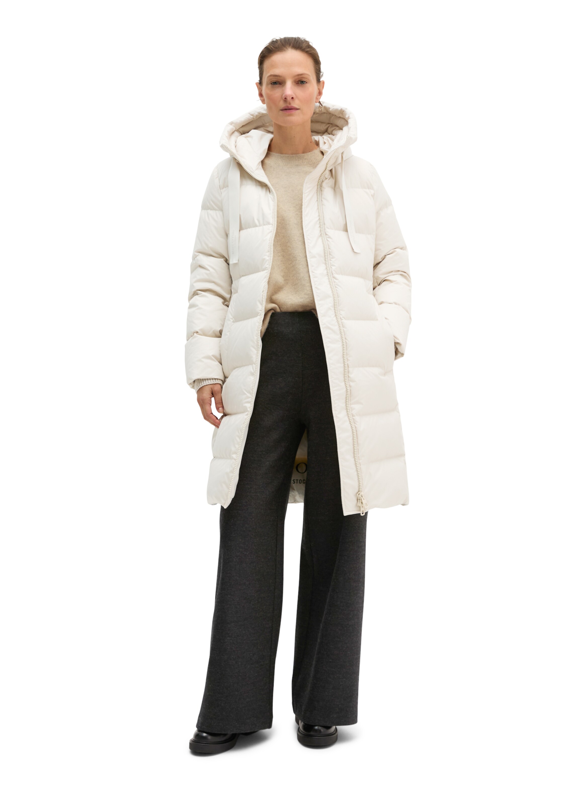 Manteau d’hiver Marc O'Polo en beige : devant