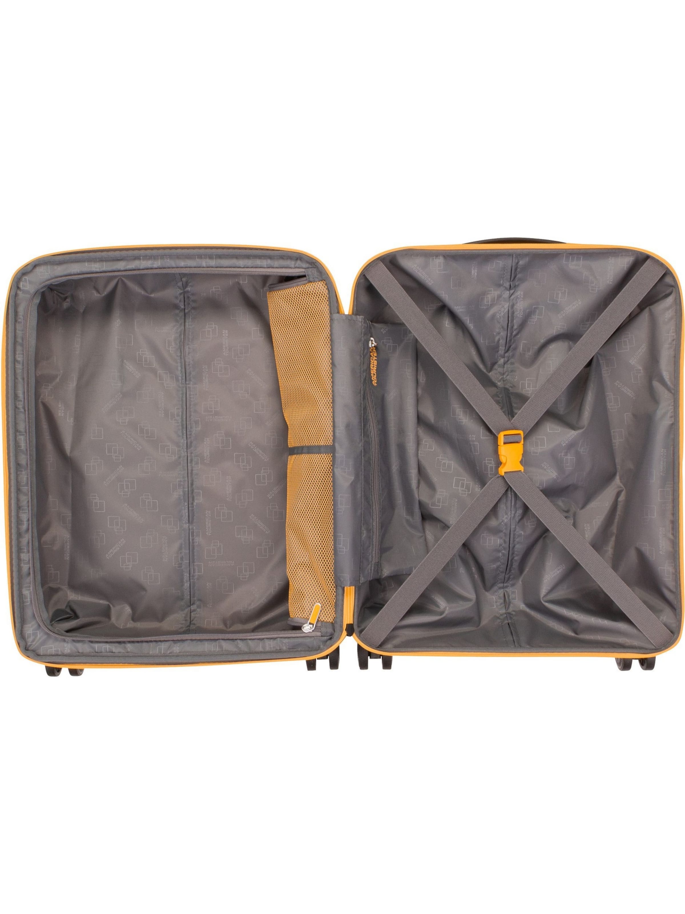 American Tourister Trolley ' Dashpop Spinner 55 EXP ' in Yellow