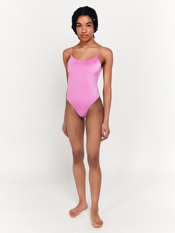 Maillot de bain 'Ria' Lezu en rose : devant