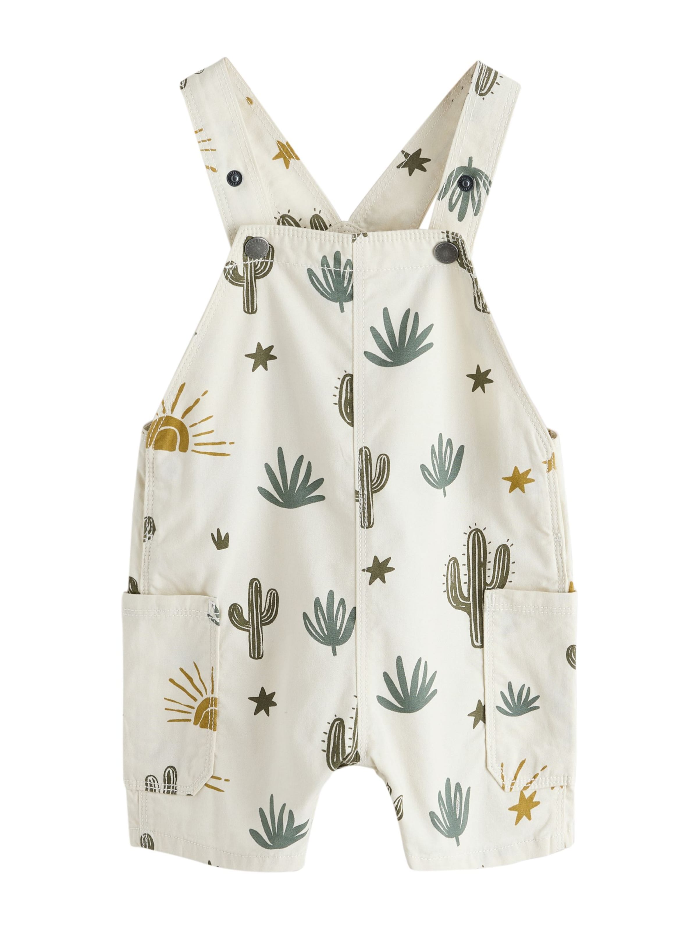 Next Loosefit Tuinbroek in Beige: voorkant