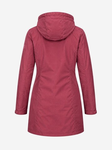 deproc Winterjas 'Outdoorparka LAVAL LONG Damen Outdoorjacke, Regenjacke' in Rood
