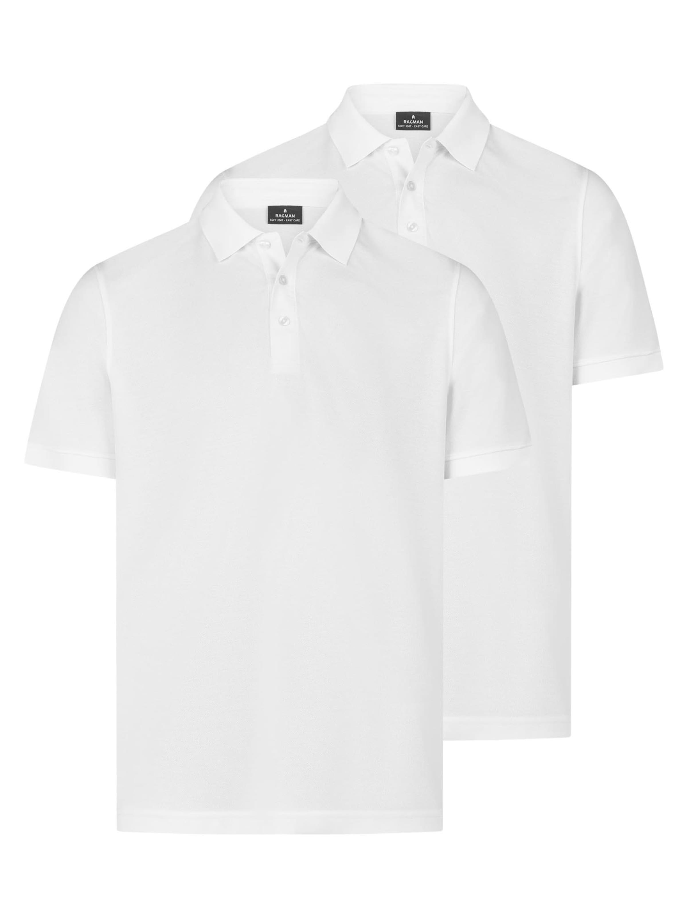Ragman Shirt 'Basic' in White: front