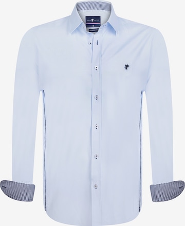 DENIM CULTURE Regular fit Button Up Shirt 'Jaxon' in Blue: front