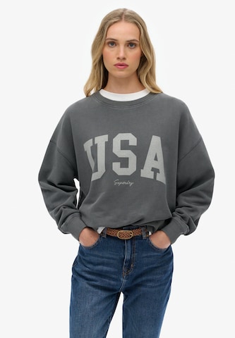 Superdry Sweatshirt in Groen: voorkant