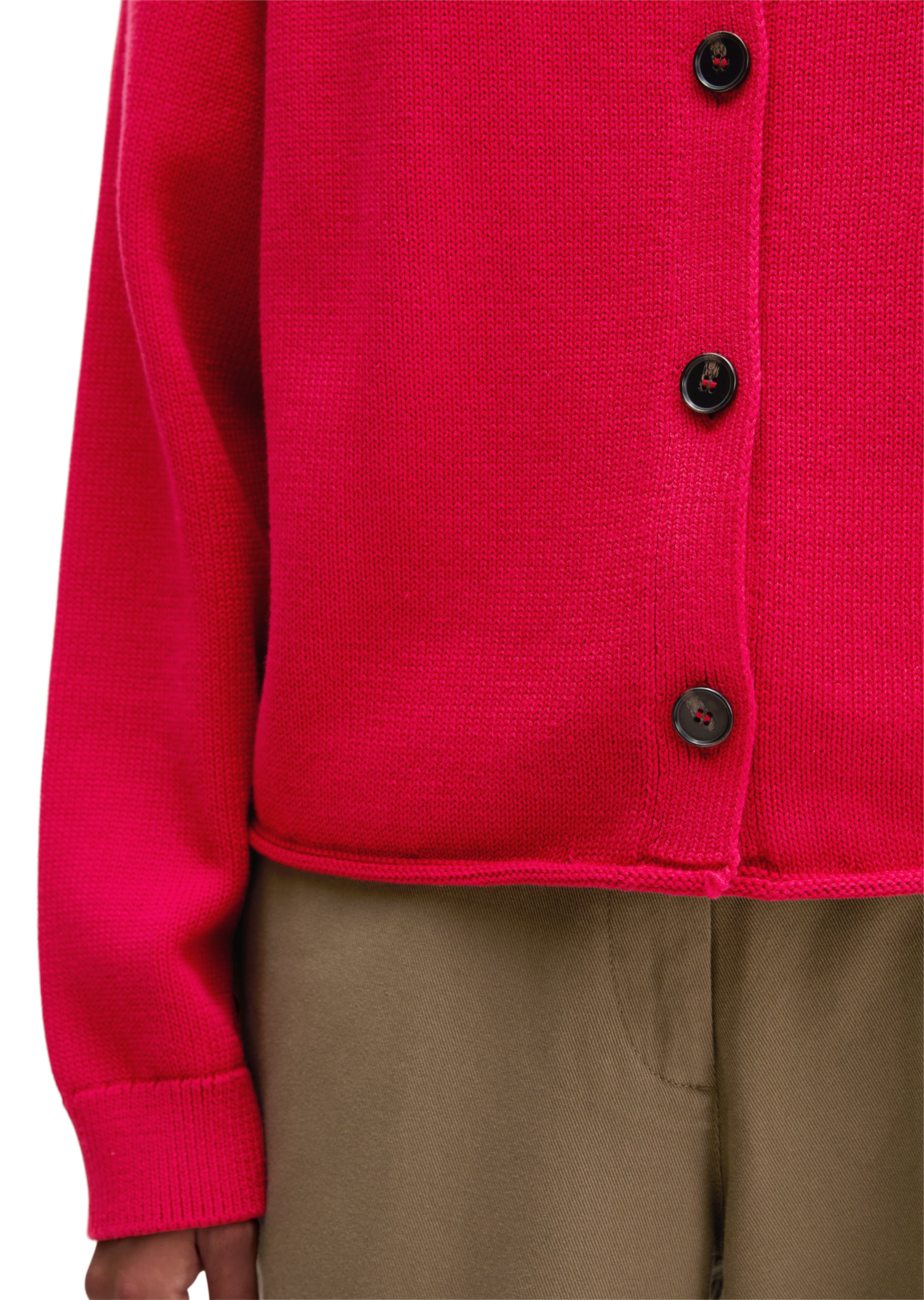 Marc O'Polo Strickjacke in Rot: Vorderseite
