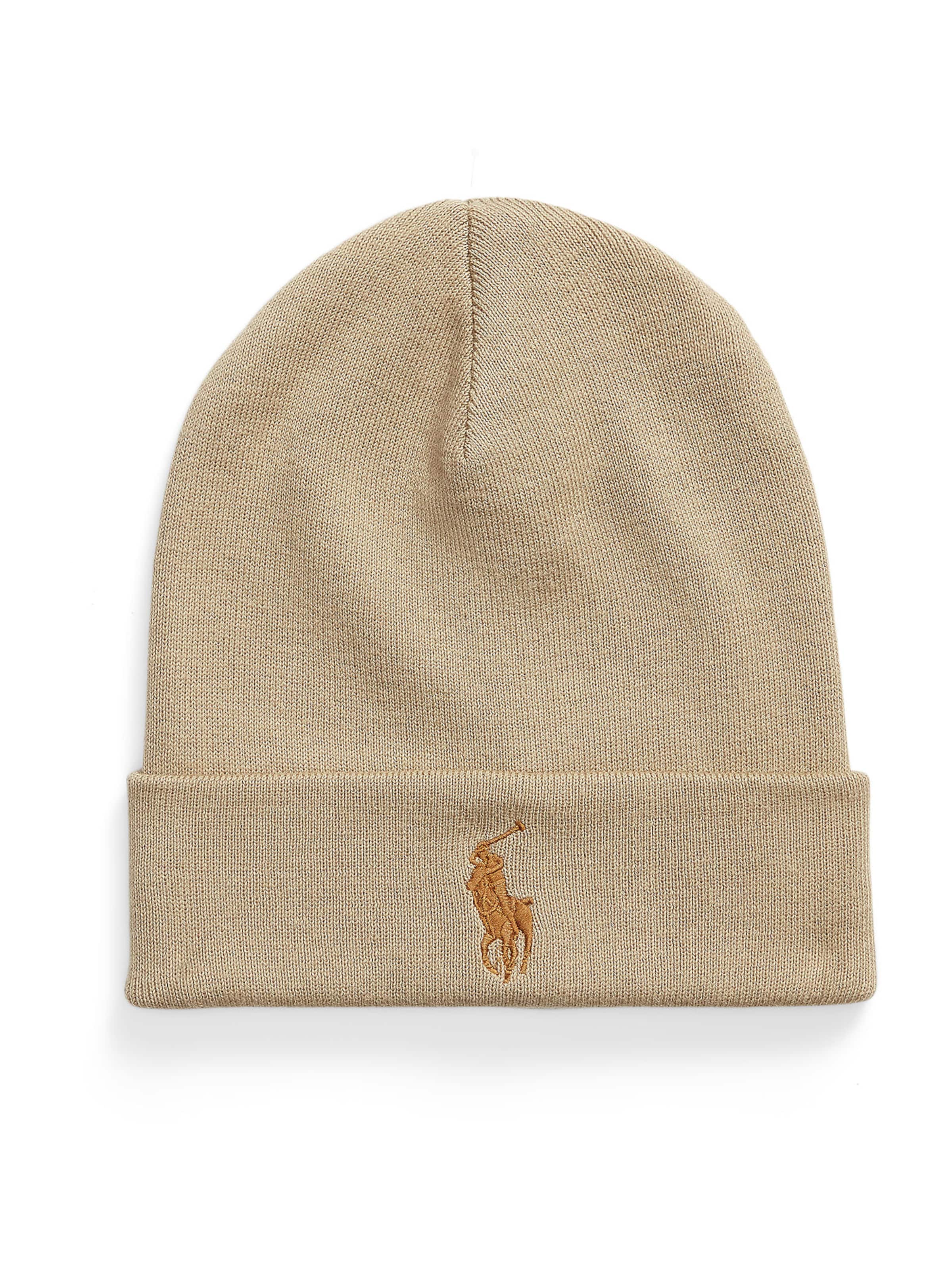 Polo Ralph Lauren Шапка в кафяво: отпред