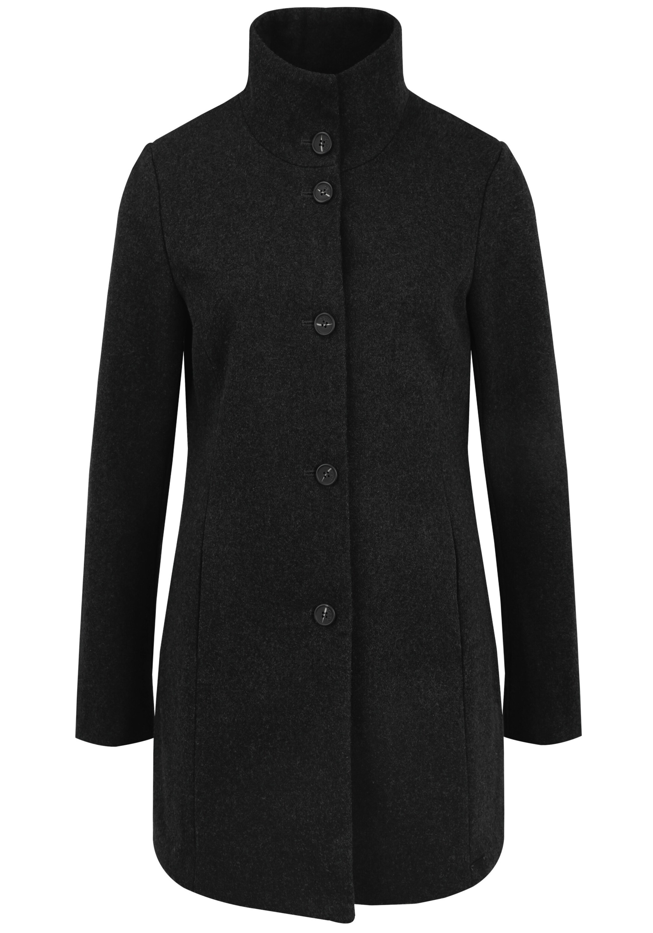 Oxmo Between-seasons coat 'Hermy' in Black: front