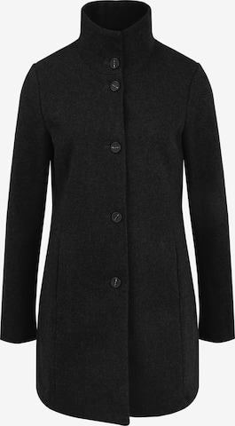 Oxmo Between-Seasons Coat 'Hermy' in Black: front