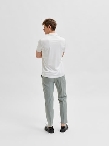 T-Shirt 'Fave' SELECTED HOMME en blanc