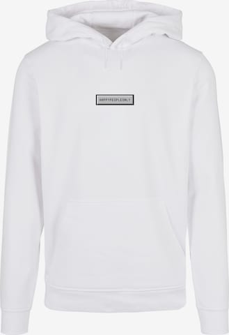 F4NT4STIC Sweatshirt 'SIlvester Party Happy People Only' in Wit: voorkant