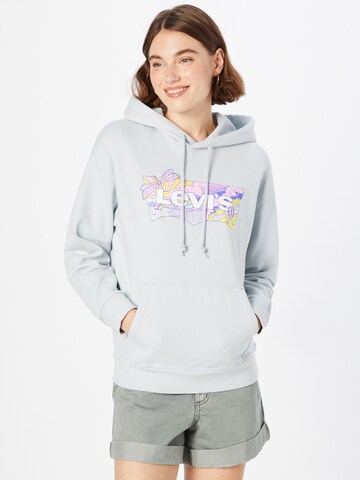 LEVI'S ® Sweatshirt 'Graphic Standard Hoodie' in Blue: front