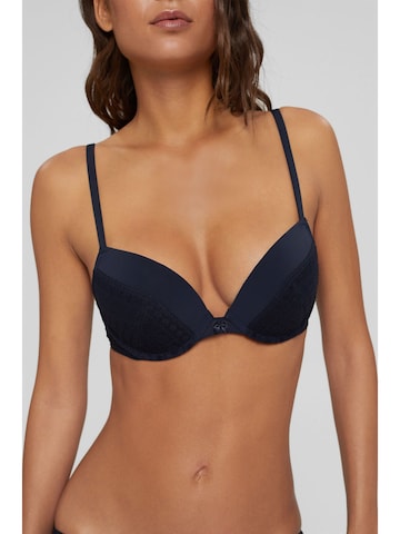 ESPRIT Push-up Bra in Blue: front