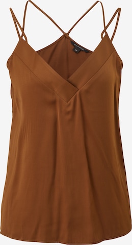 COMMA Top in Brown: front