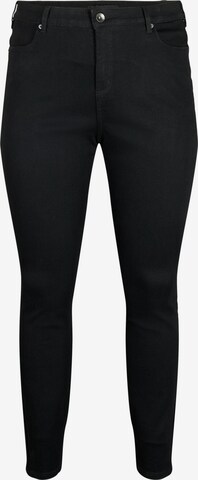 Zizzi Jeans 'Amy' in Black: front