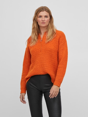 VILA Sweater in Orange: front