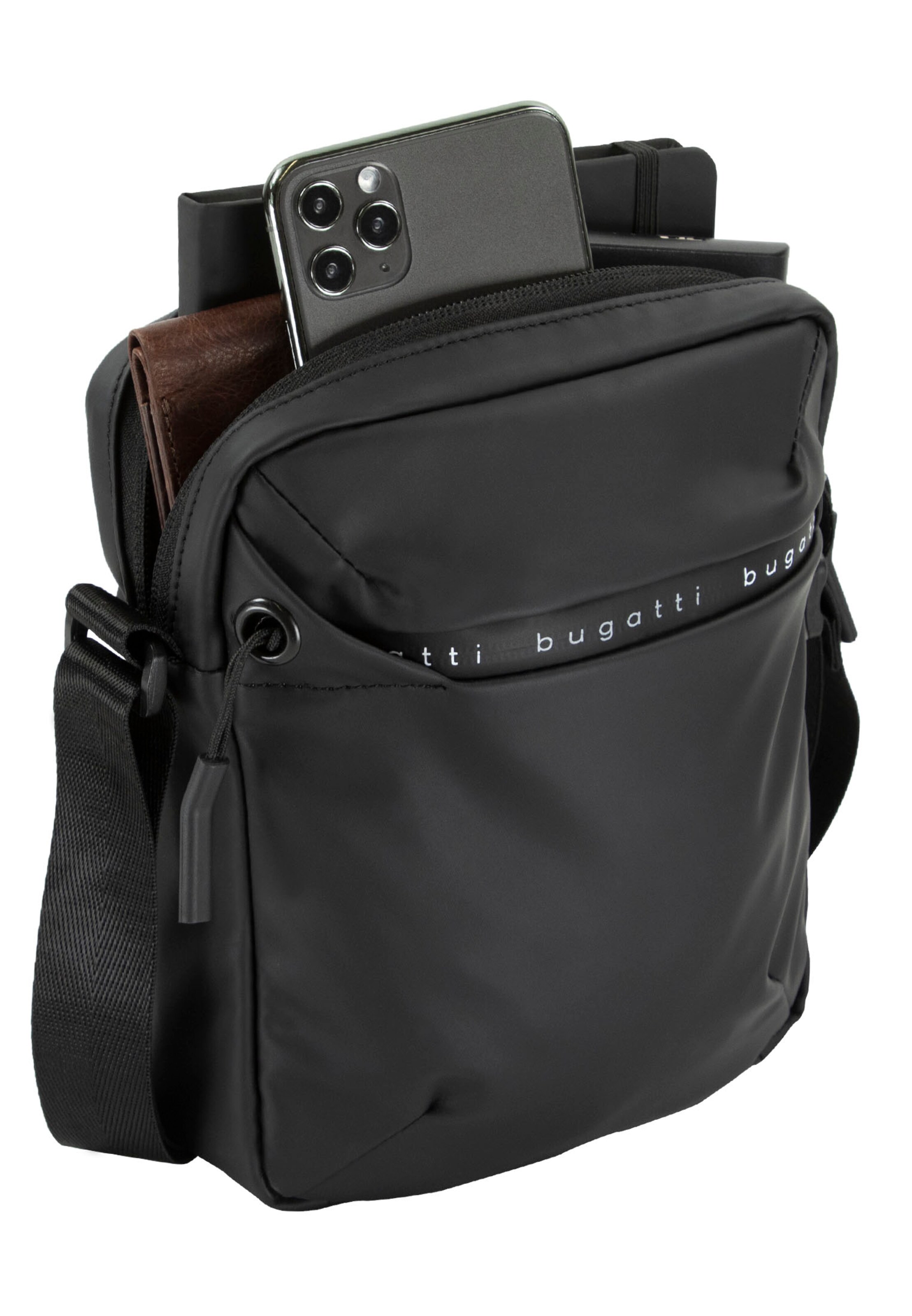 bugatti Schoudertas in Zwart