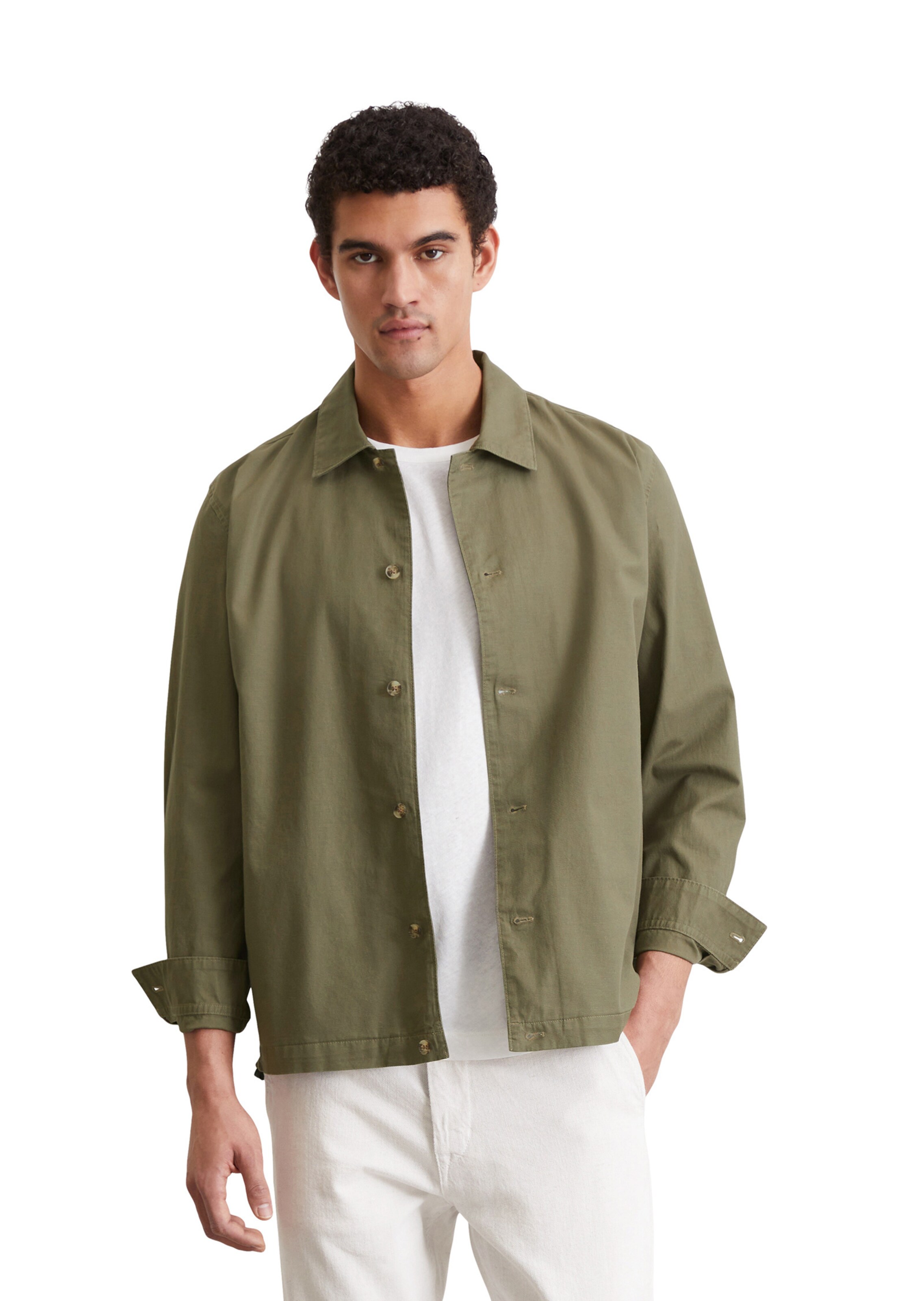 Marc O'Polo Демисезонная куртка в Зеленый: спереди