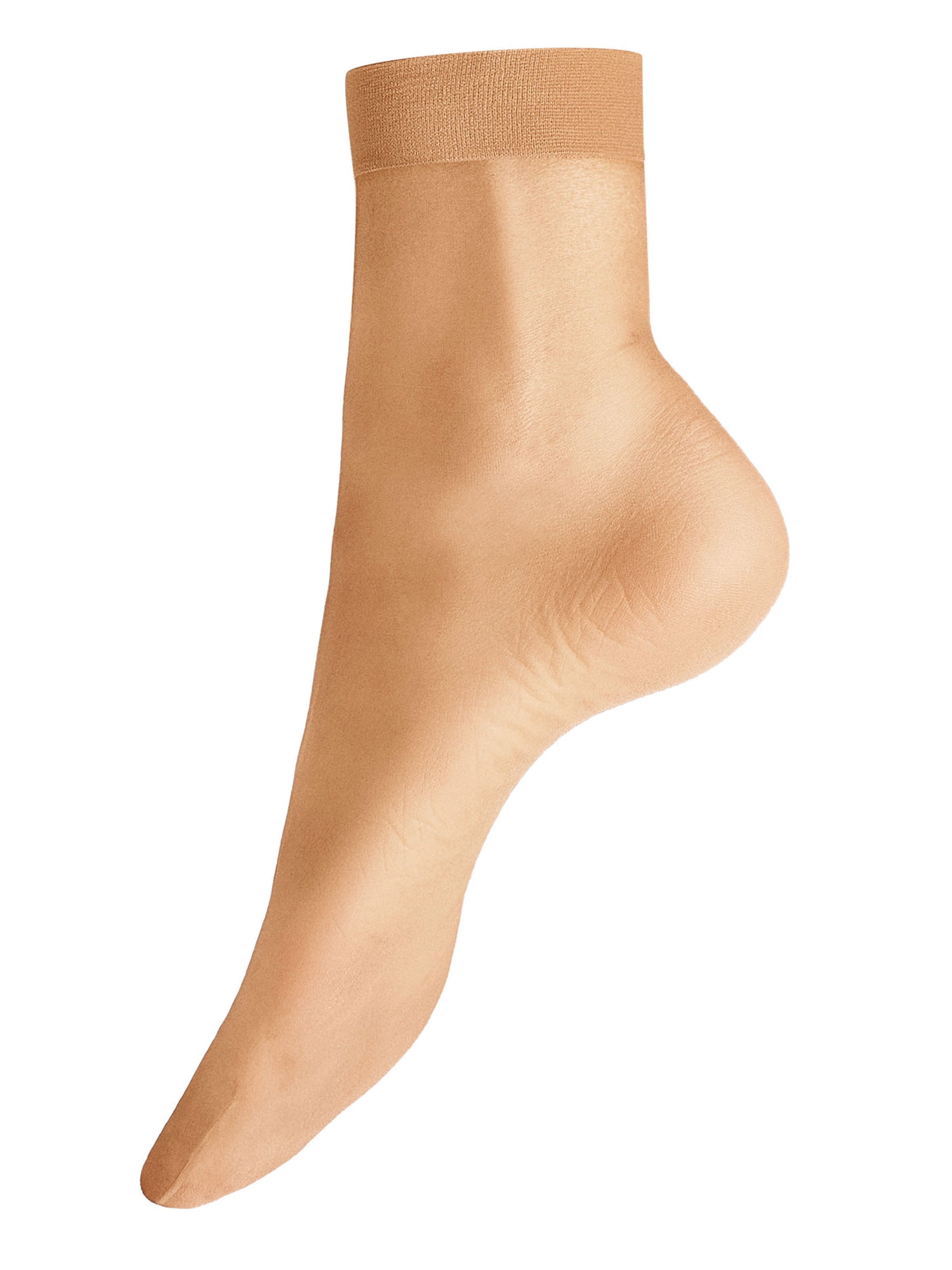 Calzino 'Light 8' di Hudson in beige: frontale