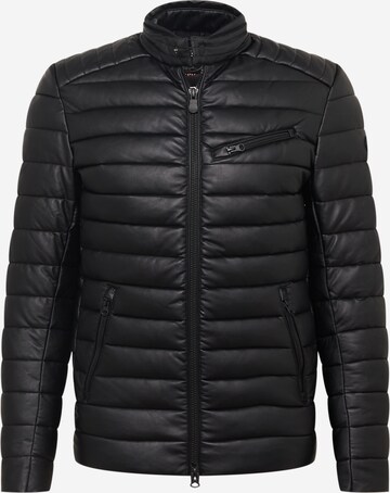 SAVE THE DUCK Between-Season Jacket 'Kanye' in Black: front