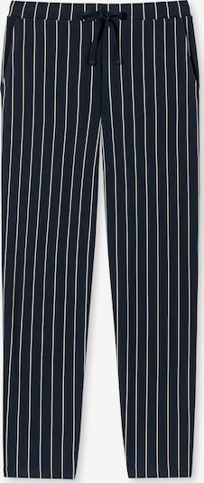 SCHIESSER Pantalon de pyjama 'Mix & Relax' en bleu nuit / blanc, Vue avec produit