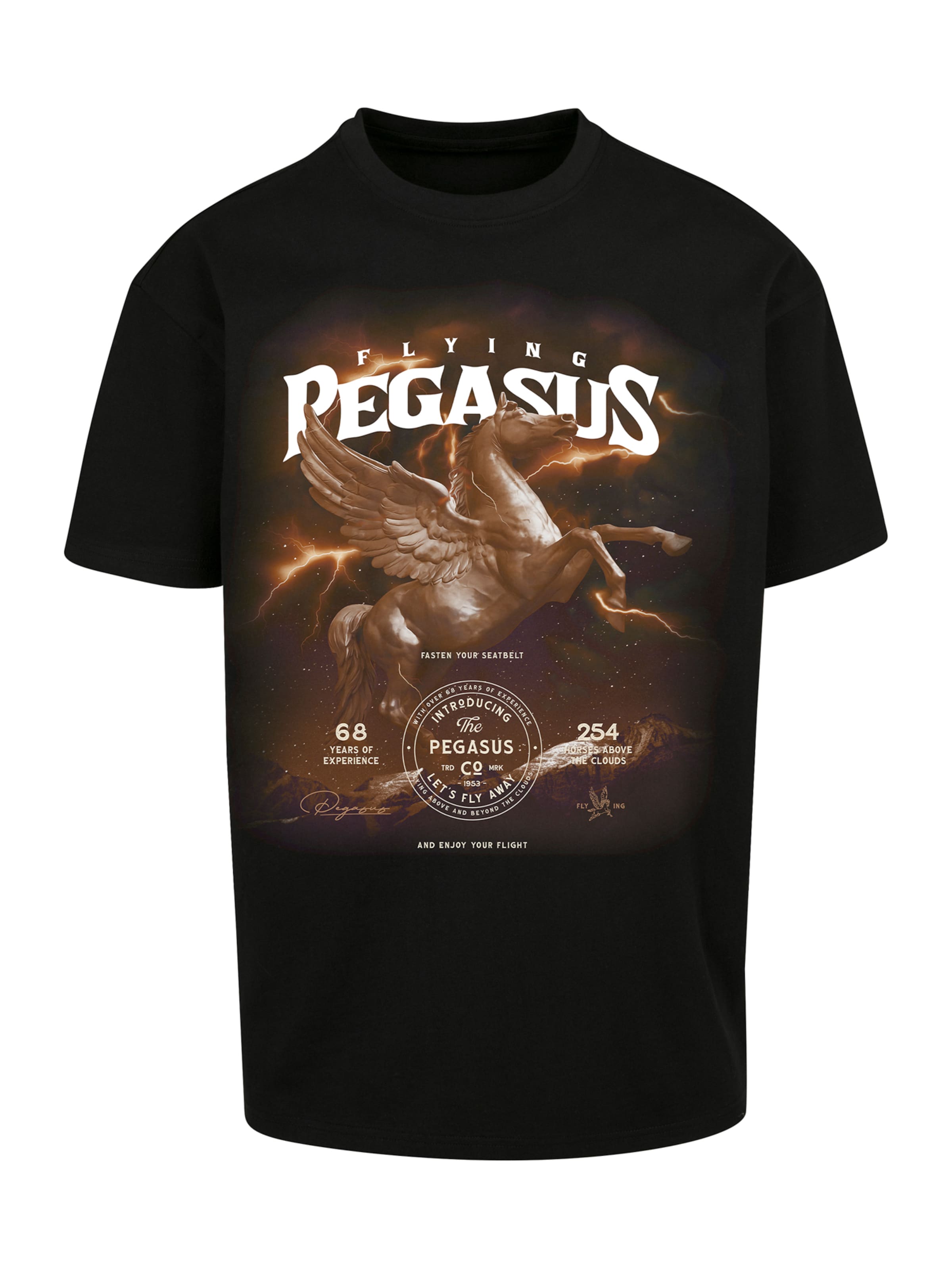Männer Shirts Mister Tee T-Shirt 'Pegasus' in Schwarz - CF26998
