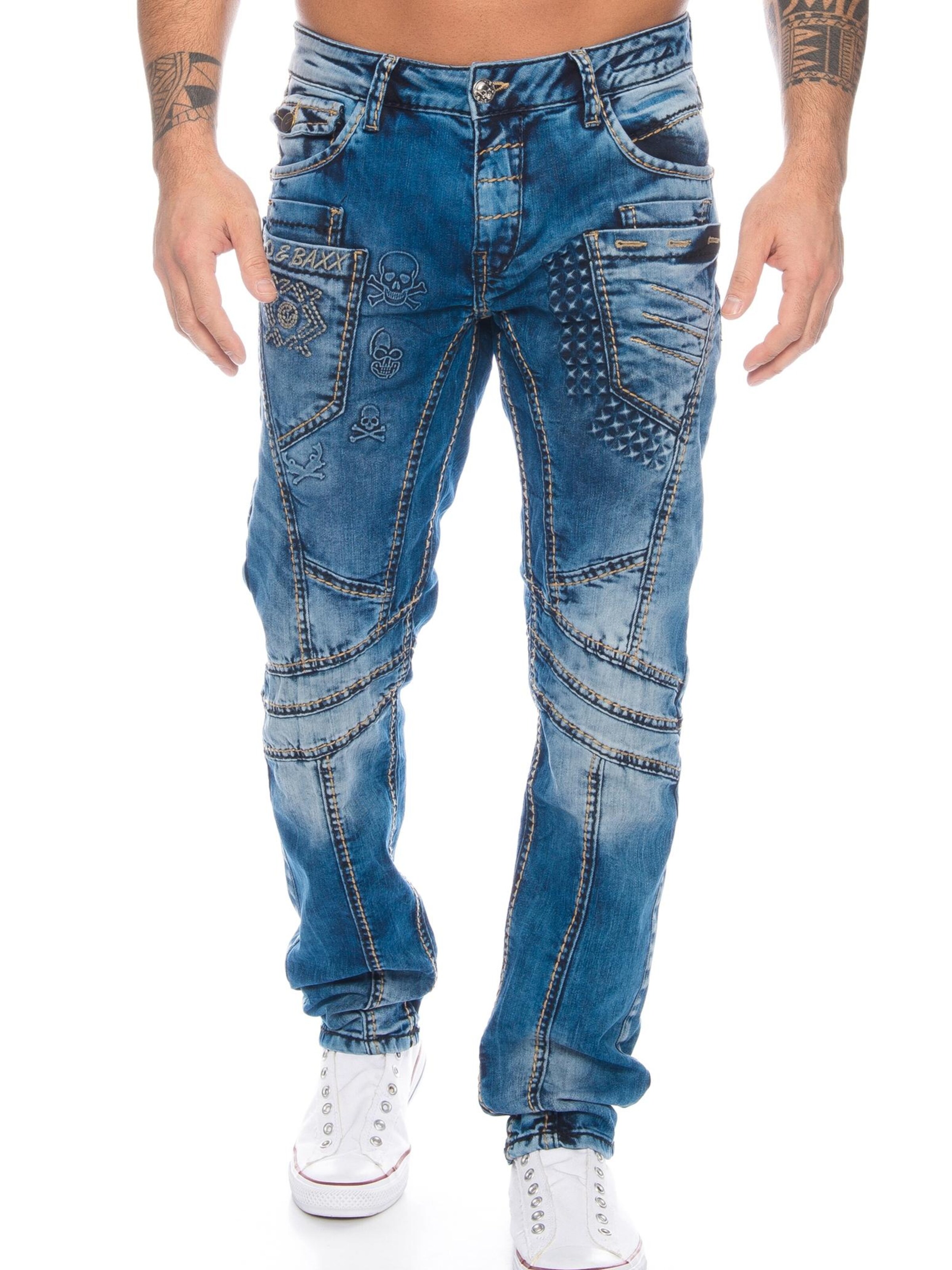 CIPO & BAXX Slim fit Jeans 'BJ418' in Blue: front