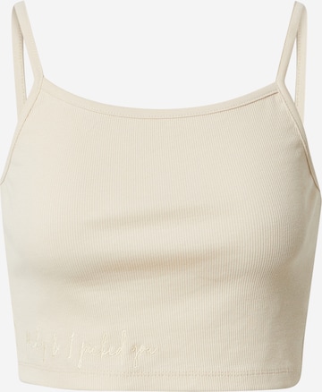 ABOUT YOU x Swalina&Linus Top 'Merle' in Beige: voorkant