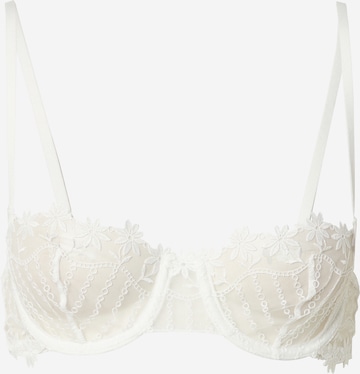 ETAM Balconette Bra 'PAQUERETTE' in White: front