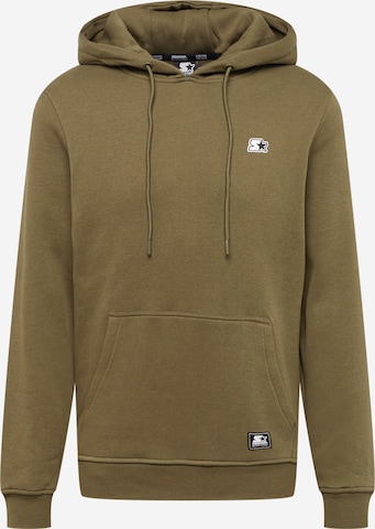 Starter Black Label Sweatshirt 'Essential' in Green: front