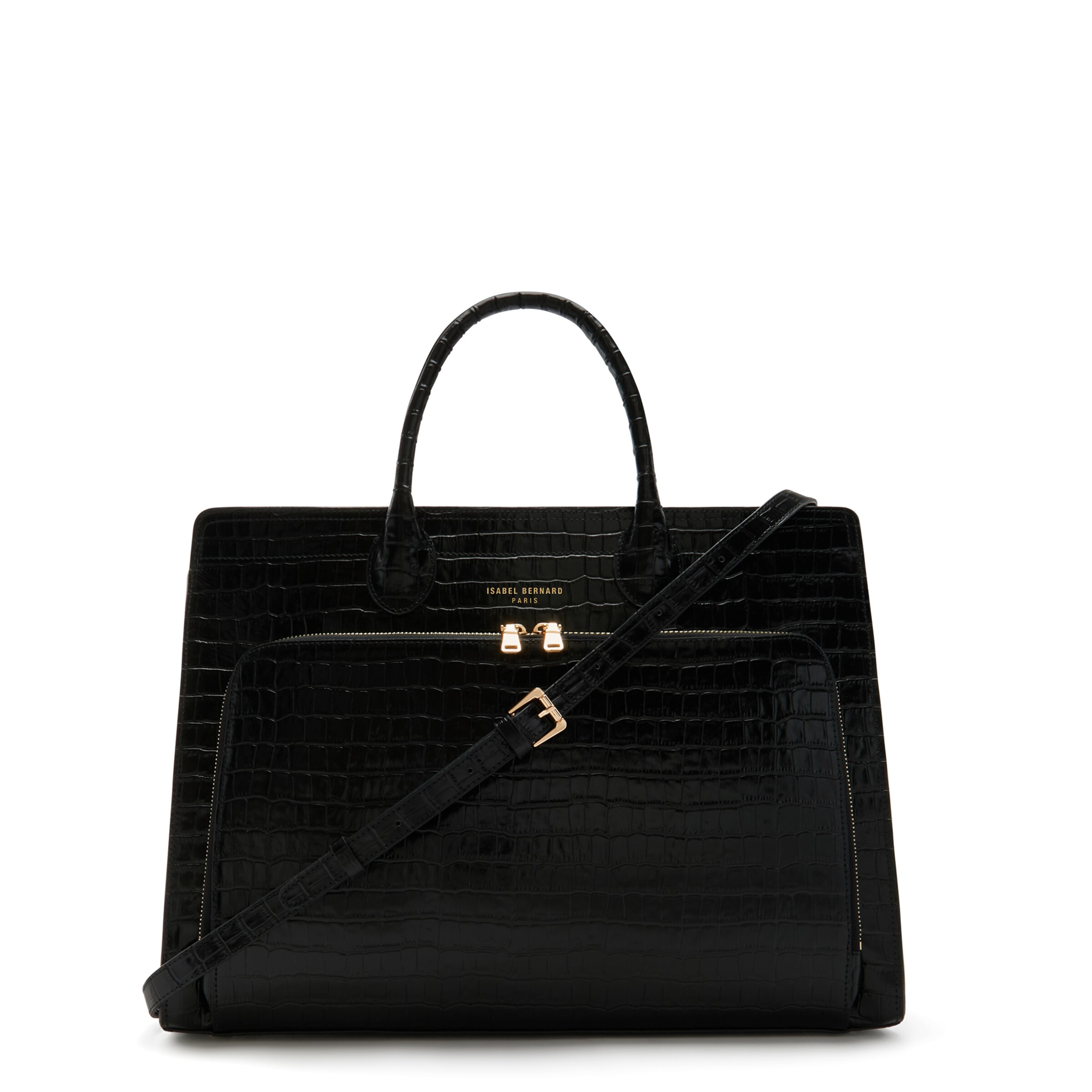 Isabel Bernard Handtasche in Schwarz: Vorderseite