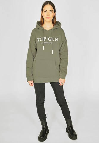 TOP GUN Sweatshirt in Grün