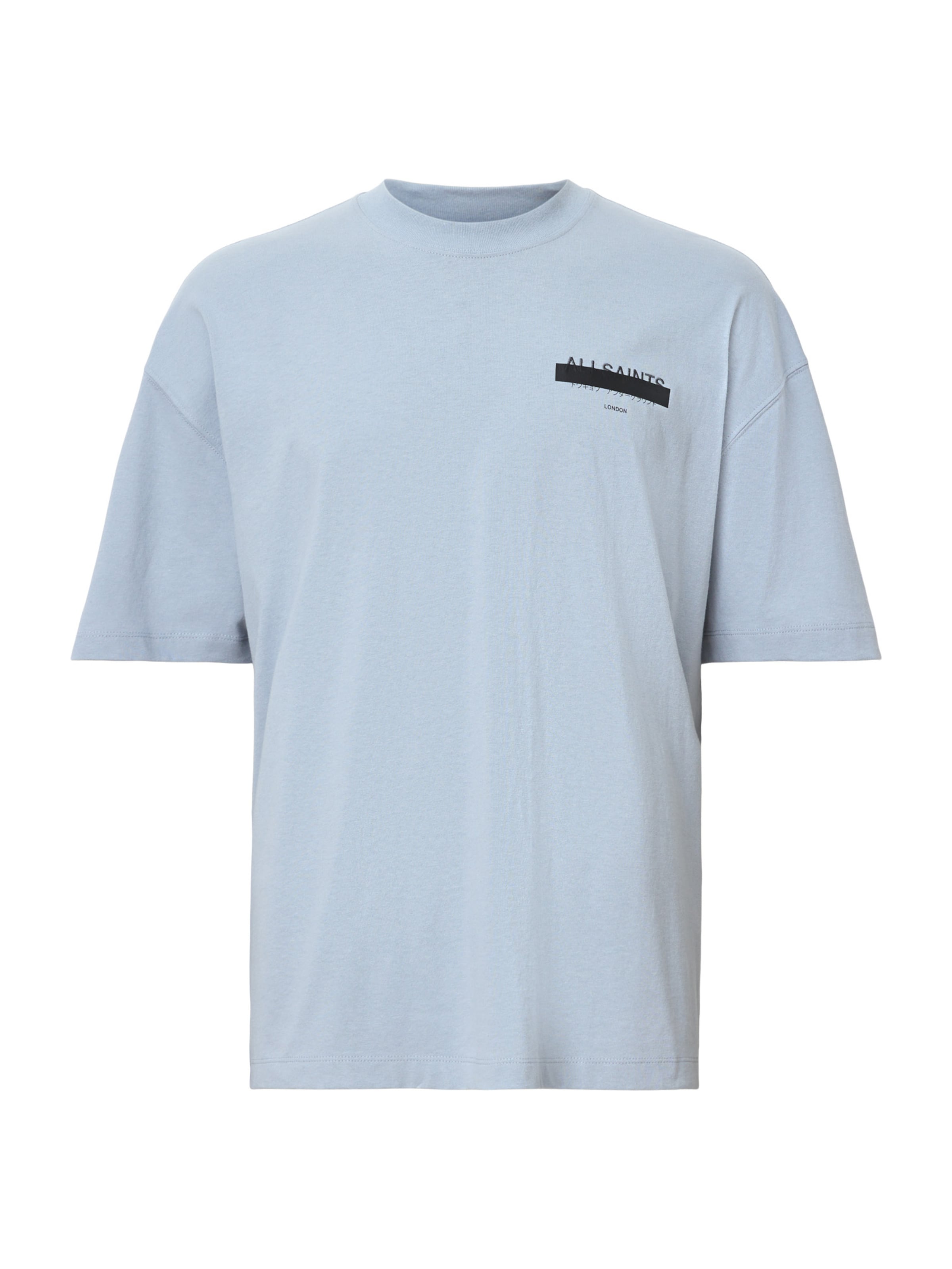 AllSaints Μπλουζάκι 'REDACT' σε μπλε: μπροστά