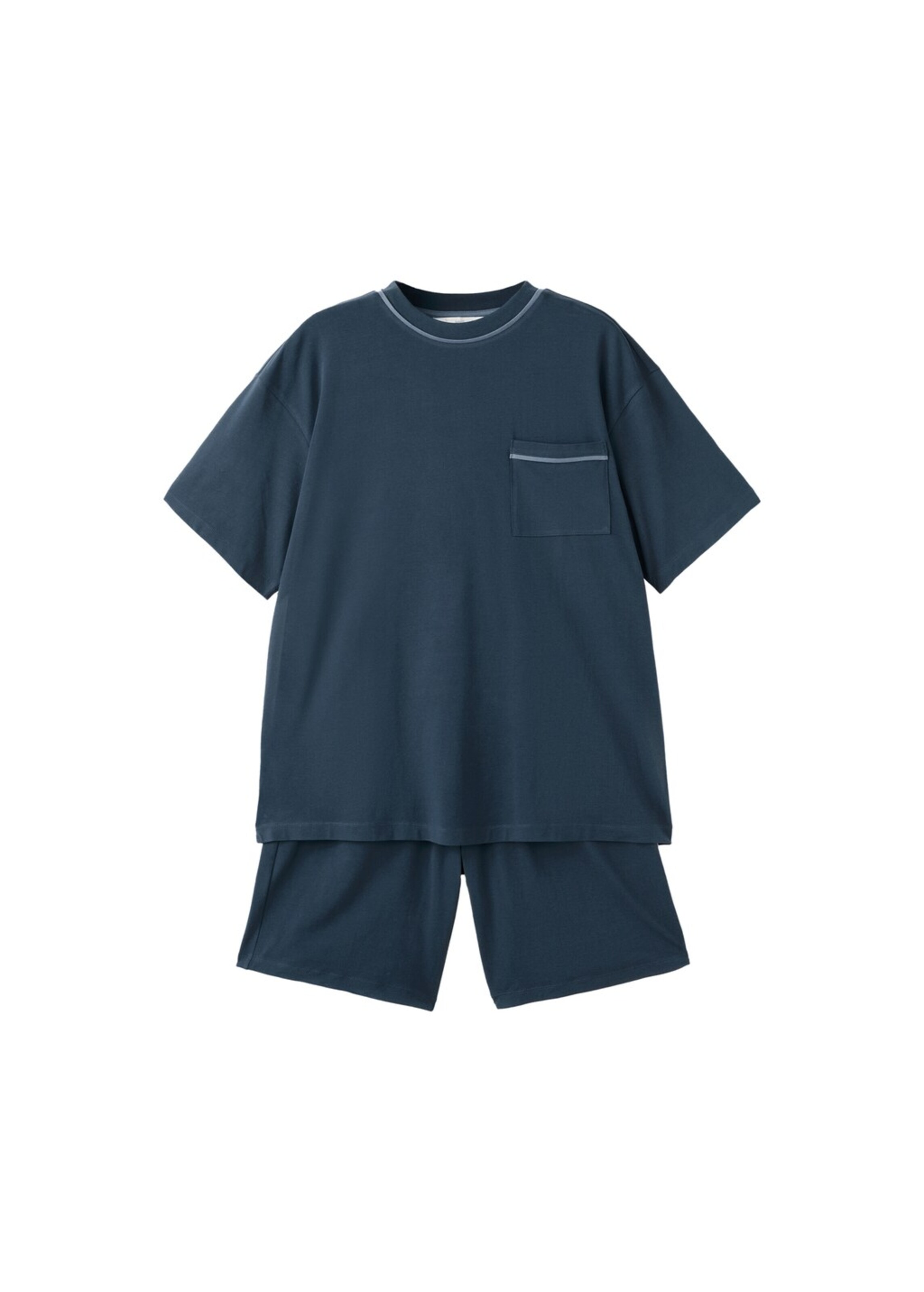 MANGO MAN Short Pajamas in Blue: front