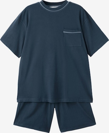 MANGO MAN Short Pajamas in Blue: front