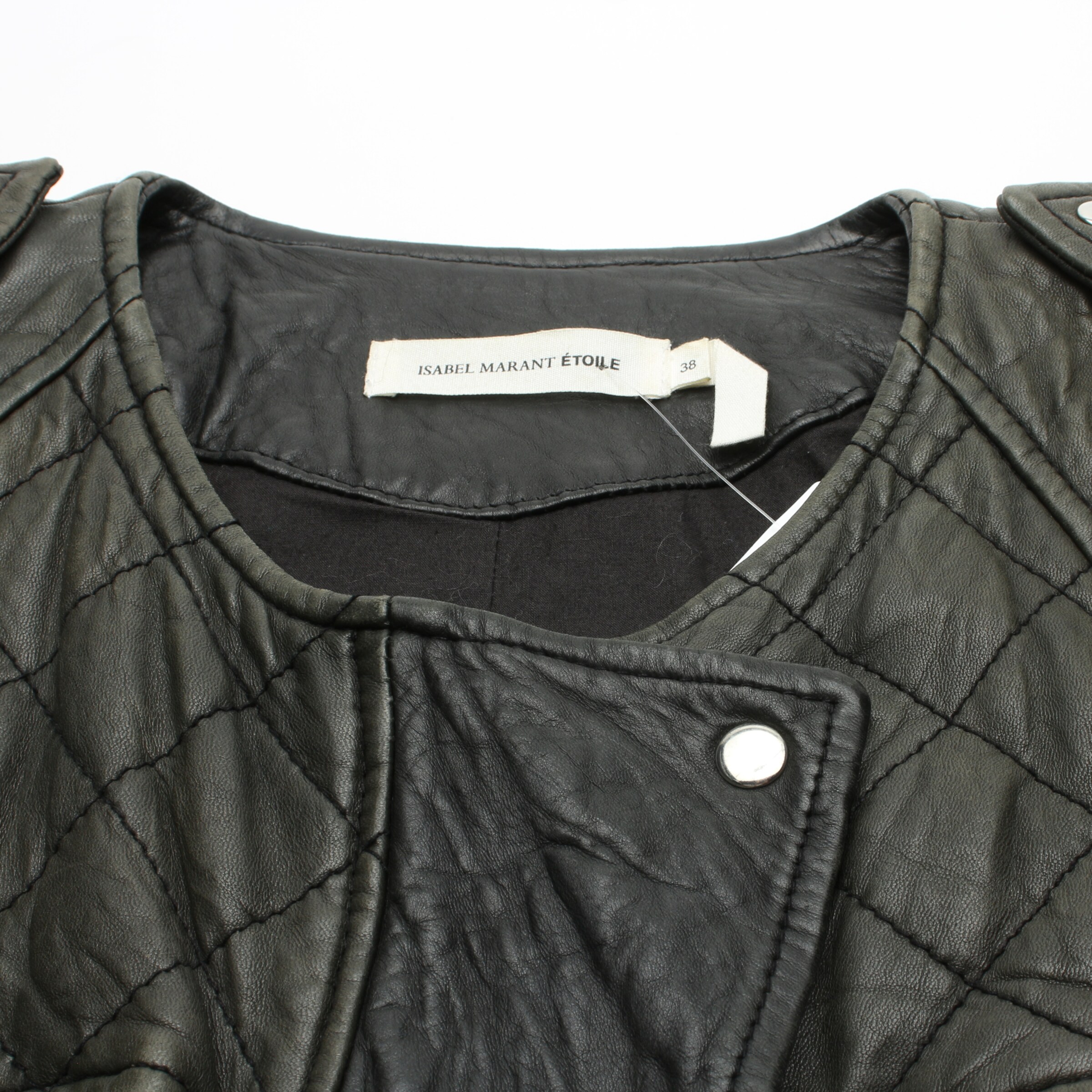 Isabel Marant Etoile Lederjacke / Ledermantel S in Grün