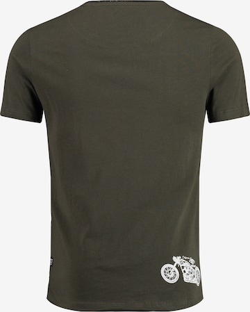 T-Shirt 'MT OREGON TRAIL' Key Largo en vert