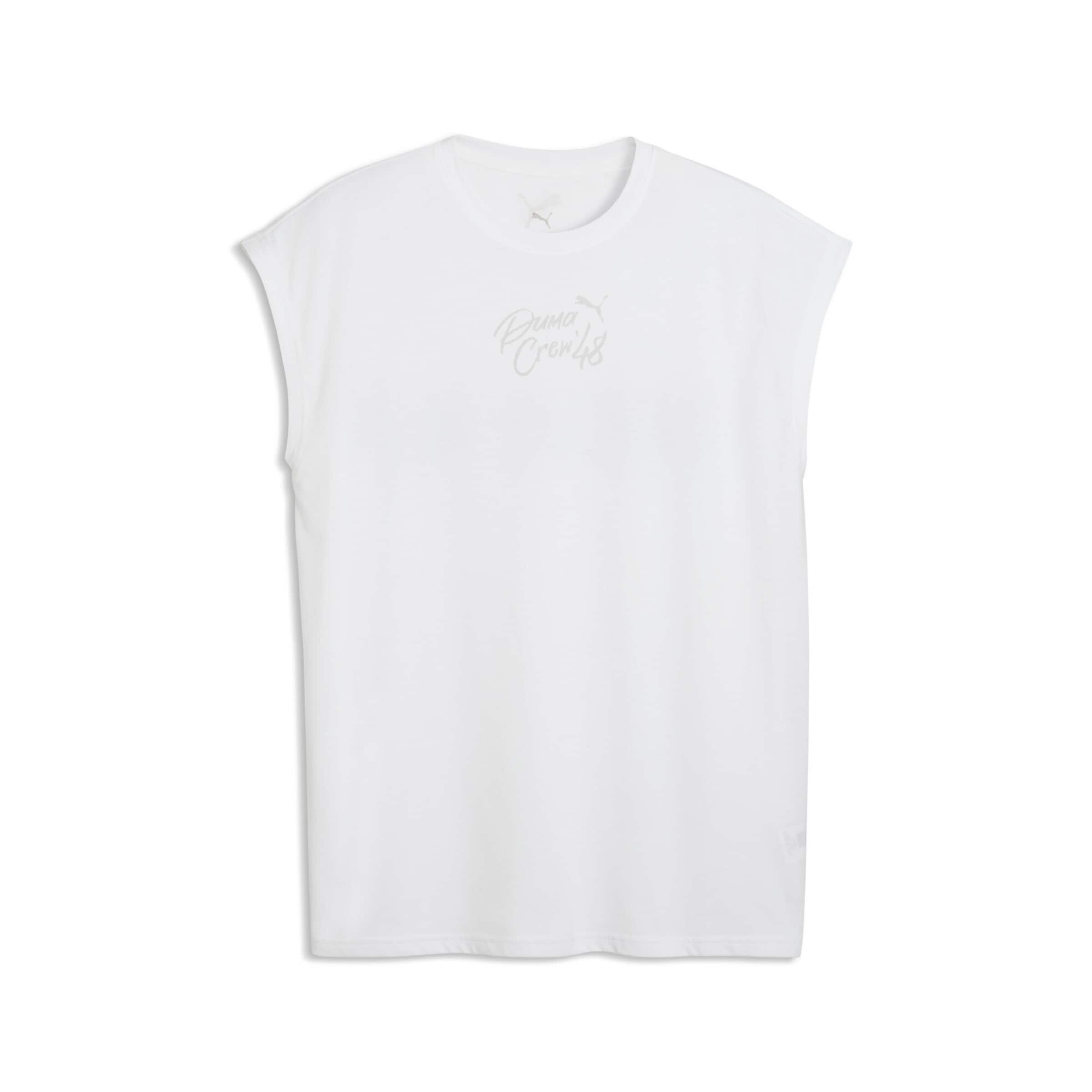T-Shirt fonctionnel PUMA en blanc : devant